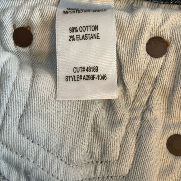 AGOLDE Nico Skinny Straight High Rise Medium Blue Cropped Ankle Jean Size 28. - Picture 8 of 9